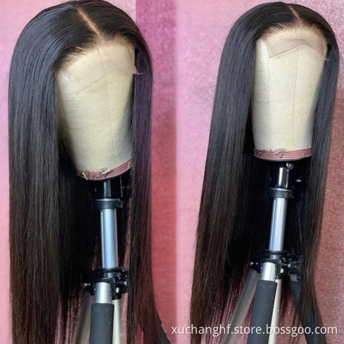 40 Inch 180% 4x4 Lace Closure Water Deep Wave Wig Human Hair Lace Front Wigs Curly Lace Closure Wigs For Black Women